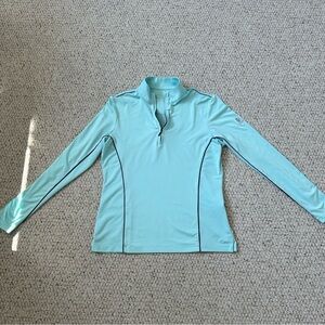Peter Millar Light Blue Quarter Zip Women’s Size Small